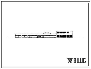 Типовой проект 274-30-4/68 Торговый центр. Тип 2 (Столовая на 50 мест. Магазин на 6 рабочих мест. Комбинат бытового обслуживания с гостиницей на 10 мест). Для строительства во 2 строительно-климатической зоне.
