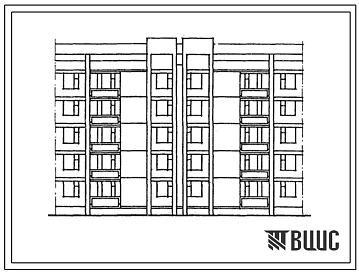 Типовой проект 102-045с.13.88 Пятиэтажная блок-секция рядовая на 20 квартир. Для Молдавской ССР