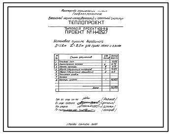 Типовой проект 406-9-8 Установка сушила барабанного Д = 1,6 м, L = 8 м для сушки песка и глины без холодильника и для сушки песка с холодильником
