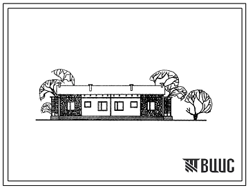 Типовой проект 181-222-13с Одноэтажный двухквартирный жилой дом с трехкомнатными квартирами.