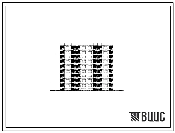 Типовой проект 92-033С/1 Блок-секция девятиэтажная 71-квартирная рядовая для малосемейных (однокомнатных 1А — 18, 1Б — 35, двухкомнатных 2А — 18). Для строительства в IВ климатическом подрайоне, II и III климатических районах сейсмичностью 7 баллов.
