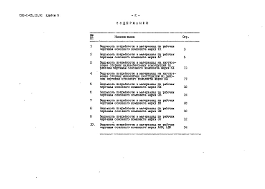 Альбом 5 Ведомости потребности в материалах      
