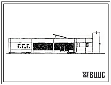 Типовой проект 272-28-10с.83 Блоки-здания предприятий обслуживания населения, пристраиваемые к жилым домам. Блок 2, тип 2. Кафе на 75 мест. Для строительства в 4 климатическом районе сейсмичностью 7, 8 и 9 баллов