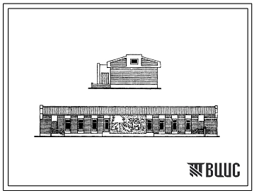 Типовой проект 214-2-168сп Корпус дошкольный на 50 мест детского сада-яслей на 140/280/мест. Для строительства в IV климатическом районе сейсмичностью 7, 8 и 9 баллов, на грунтах II типа просадочности.