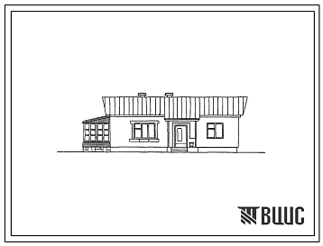 Типовой проект 184-52-150с Одноэтажный, одноквартирный 3-комнатный дом. Для строительства в 3 строительно-климатической зоне, в районах с сейсмичностью 9 баллов.
