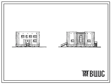 Типовой проект 284-5-6м Гостиница на 15 мест (со стенами из кирпича). Для строительства в I строительно-климатической зоне, в районах вечной мерзлоты.