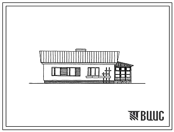 Типовой проект 184-52-152с Одноэтажный, одноквартирный 5-комнатный дом. Для строительства в 3 строительно-климатической зоне, в районах с сейсмичностью 9 баллов.
