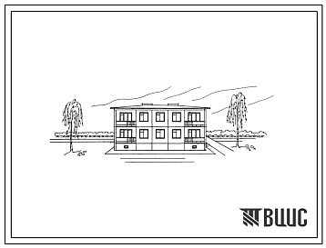 Типовой проект 1-464АС-71С Двухэтажный четырехквартирный жилой дом (трехкомнатных 3Б-2, четырехкомнатных 4Б-2). Для строительства в 3В и 3А климатических подрайонах 3 климатического района.