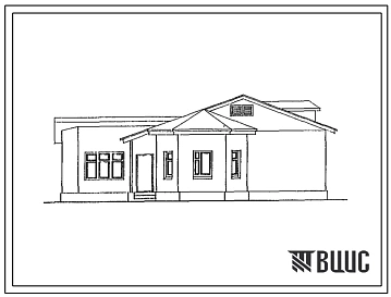 Типовой проект 149-000-865.13.91 Одноэтажный одноквартирный жилой дом с 3-комнатной квартирой со стенами из бетонных камней на гипсовом вяжущем для районов республики Казахстан