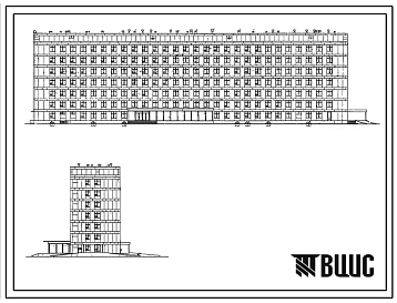 Типовой проект 2МГ-05-4 Терапевтический корпус на 360 коек для расширения больниц в г.Москве . Исходный проект 1962 года. Основные чертежи переведены в DWG.