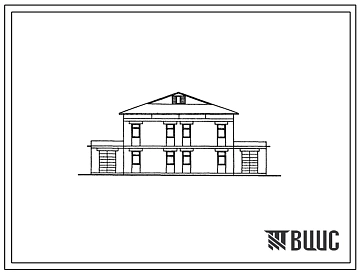 Типовой проект 143-211-30с.13.87 2-этажный 2-квартирный жилой дом с квартирами типа 4-4. Для сельского строительства в Туркменской ССР.