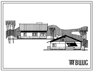 Типовой проект 181-26-54/1 Одноквартирный одноэтажный жилой дом с трехкомнатной квартирой для индивидуальных застройщиков(тип I).