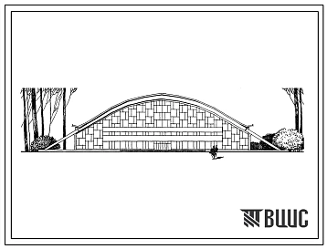 Типовой проект 294-3-9 Крытый плавательный бассейн с 2-мя ваннами 50х21м (без прыжковых устройств) и детской ванной. Для строительства во 2 и 3 строительно-климатических зонах.