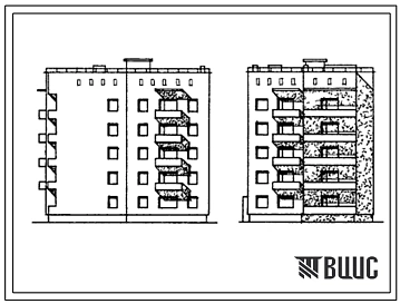 Типовой проект 132-010с/1 Пятиэтажная угловая блок-секция на 20 квартир 1Б-1Б2Б-2Б.