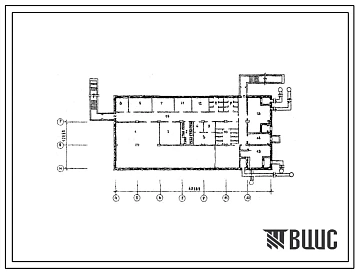 Типовой проект А-2-212(211-03-28.91) Помещения в подвале специализированного дома ребенка на 100 коек, (убежище на 212 человек, размеры убежища 42,6м на 18м, режимы вентиляции 1,2).