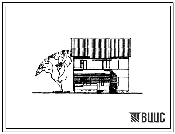 Типовой проект 141-26-66.83 Двухэтажный одноквартирный четырехкомнатный жилой дом в двух уровнях для индивидуальных застройщиков.