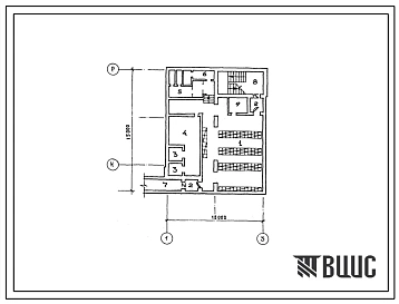 Типовой проект А-II (III,IV)-150(414-1-31.87) Помещения учебных классов в подвале административно-бытового корпуса хлебзавода мощностью 135 тонн хлебобулочных изделий в сутки, (убежище на 150 человек, размеры убежища 15м на 12м, режимы вентиляции 1,2),
