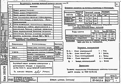 Альбом 5 Части 01.85, 02,03 Архитектурно-строительные чертежи, отопление и вентиляция, водоснабжение и канализация ниже отм. 0.000