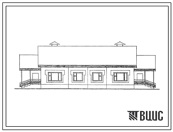 Типовой проект 181-35-14.13.86 Дом на 2 трехкомнатные квартиры типа 3Б для усадебной застройки. Общая площадь квартир 138 м2 (СТЕНЫ ИЗ ТРЕХСЛОЙНЫХ КЕРАМЗИТОБЕТОННЫХ ПАНЕЛЕЙ, Перекрытия железобетонные. Полное инженерное благоустройство. Для Смоленской обла