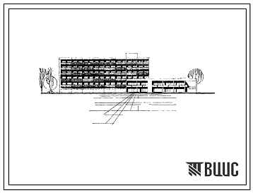 Типовой проект 282-5-45с Коммунальная гостиница на 214 мест, в конструкциях серии ИИС-04. Для строительства в IVБ и IVВ климатических подрайонах