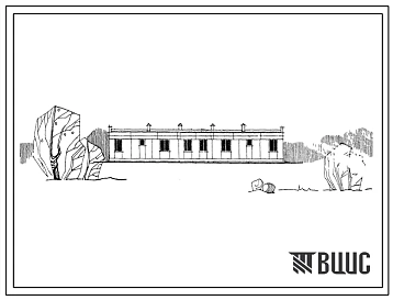 Типовой проект 183-52-108с 1-этажный 2-квартирный жилой дом с 2-комнатными квартирами (стены из силикатобетонных блоков).