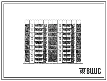 Типовой проект 105-029с Девятиэтажная блок-секция рядовая, торцевая левая, рядовая на 54 квартиры (однокомнатных 1Б-18, трехкомнатных 3Б-36). Вариант с шагом поперечных стен 3,6 м. Для строительства в районах сейсмичностью 8 баллов