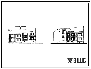 Типовой проект 114-22-59/1 Двухэтажный дом на 6 квартир (двухкомнатных 2Б-2, трехкомнатных 3Б-2, четырехкомнатных 4Б-2). Для строительства во 2В климатическом подрайоне Литовской ССР