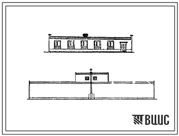 Типовой проект 501-292 Пункт дезобработки пассажирских вагонов в камере ангарного типа. Расчетная наружная температура -20, -30, -40 0С