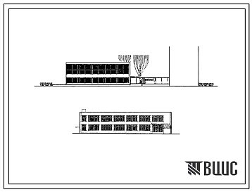 Типовой проект 234-1-2 Профессионально-техническое училище на 1200 учащихся для подготовки рабочих химической, нефтехимической и нефтеперерабатывающей промышленности (со стенами из кирпича).
