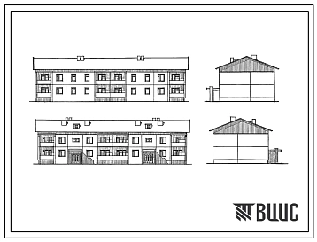 Типовой проект 111-96-70.85 Двухэтажный 8-квартирный дом