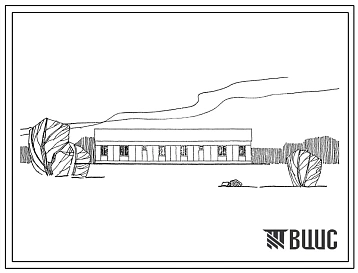 Типовой проект 183-52-50с  Одноэтажный двухквартирный жилой дом с трехкомнатными квартирами. Для индивидуального строительства.