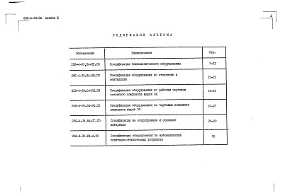 Альбом 3 Спецификации оборудования