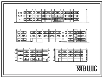 Типовой проект 224-1-194/78 Средняя общеобразовательная школа на 30 классов (1176 учащихся)