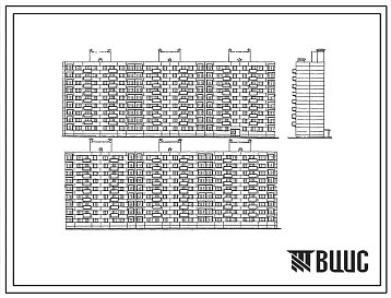 Типовой проект 1-467А-19  Девятиэтажный шестисекционный дом на 215 квартир.Для строительства во II и III строительно-климатических зонах.