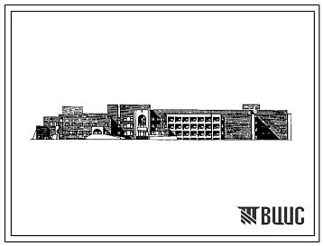 Типовой проект 254-6-7.86 Главный корпус  дома-интерната больничного типа для престарелых и инвалидов на 300 мест. Здание двух-, трехэтажное. Стены из кирпича.