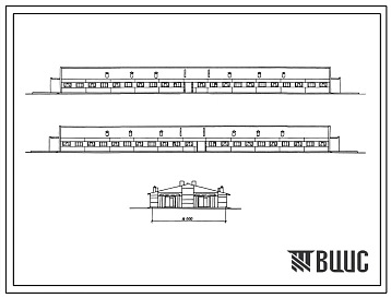 Типовой проект 802-2-39.88 Свинарник на 400 мест для свиноматок с установленной супоросностью (длина 66 м., ширина 18м.)