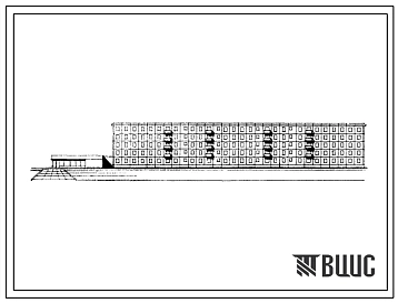 Типовой проект 1-468Б-3 5-этажный 6-секционный жилой дом на 79/80/квартир. (Вариант со встроенно-пристроенным блоком II)
