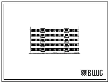 Типовой проект 70-051с Пятиэтажная двойная рядовая блок-секция на 30 квартир (однокомнатных 1Б-10, двухкомнатных 2Б-20)