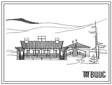 Типовой проект 183-47-1с 1-этажный 2-квартирный блокированный дом с 3-комнатными квартирами для строительства в 1 климатическом районе 1в и 1д подрайонах с сейсмичностью 7 и 8 баллов и вечномерзлыми грунтами.