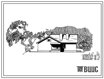 Типовой проект 184-24-14 1-этажный 5-комнатный дом для индивидуального строительства для строительства в Украинской ССР.