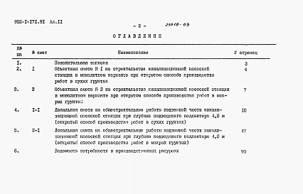 Альбом 11 Сметы. Подземная часть