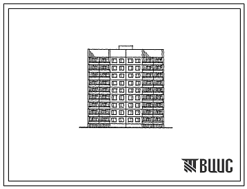 Типовой проект 84-062.1.88 Блок-секция 9-ти этажная 36-квартирная рядовая