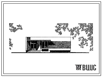 Типовой проект 264-15-41с Сельская библиотека на 10 000 единиц хранения с читальным залом на 20 мест. Для строительства в IVА и IVГ климатических подрайонах сейсмичностью 7 и 8 баллов.
