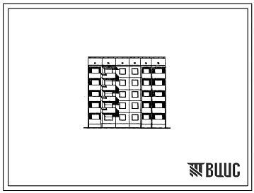 Типовой проект 94-07/1 Блок-секция 5-этажная 15-квартирная рядовая левая, с торцевыми окончаниями 2Б-3А-3Б