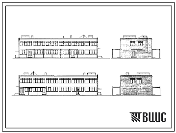 Типовой проект 2МГ-08-3 Хозяйственный блок   клубом, приемным пунктом прачечной и мастерские жилищно-эксплуатационной конторы со стенами из кирпича для строительства в г.Москве