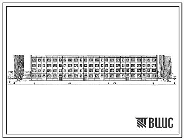 Типовой проект 1Уз-500УСП-7 Четырехэтажный шестисекционный 48-квартирный дом из изделий Ташкентского домостроительного комбината.