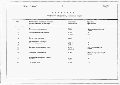 Альбом 4 Спецификации оборудования.   