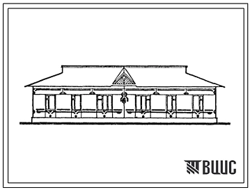 Типовой проект 183-000-757с.13.88 Одноэтажный дом на 2 трехкомнатные квартиры. Для Туркменской ССР