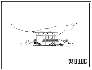 Типовой проект 264-20-26с Сельский совет на 3 штатные единицы для высоковлажных районов для строительства в 4Б климатическом подрайоне, сейсмичностью 7 баллов