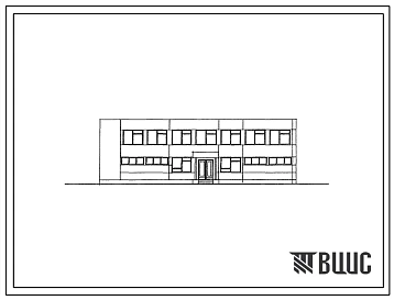 Типовой проект 262-18-2 Встроенно-пристроенный к торцу жилого дома блок библиотеки на 50 тыс. единиц хранения. В конструкции серии ИИ-04. Для строительства в 1В климатическом подрайоне, 2 и 3 климатических районах